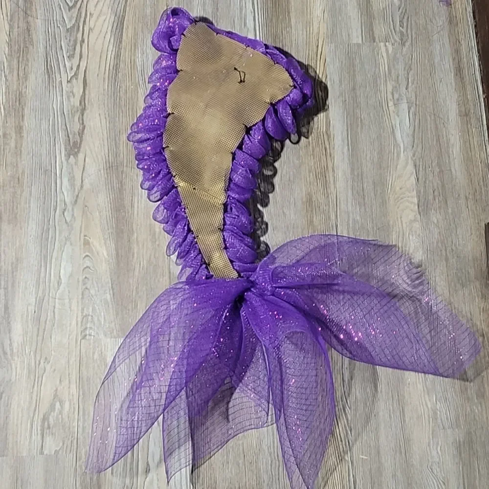 Purple Mermaid Tail Wreath